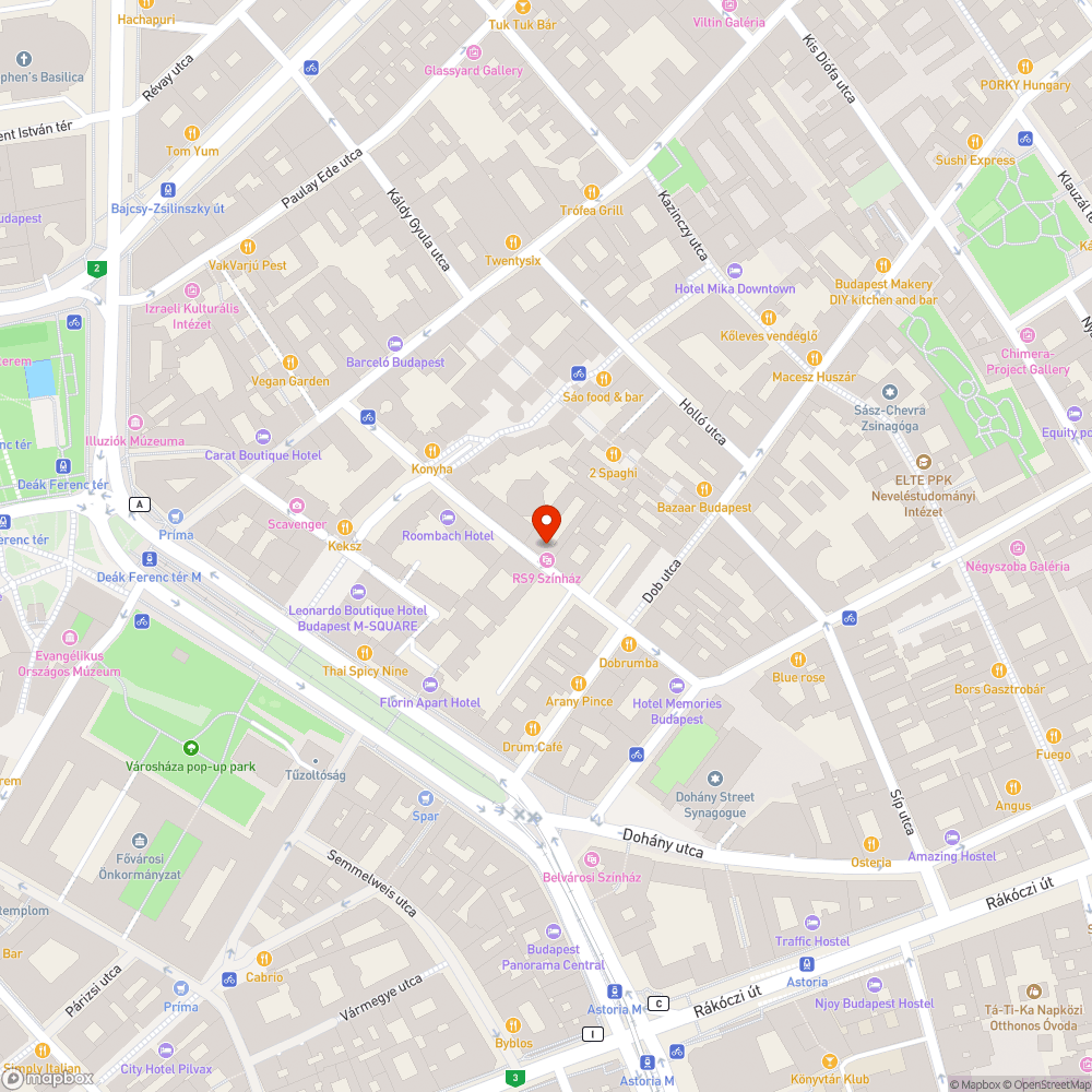 Rumbach Sebestyén utcában a felújított zsinagógával szemben a mellékelt kép látható! bejelentés helye