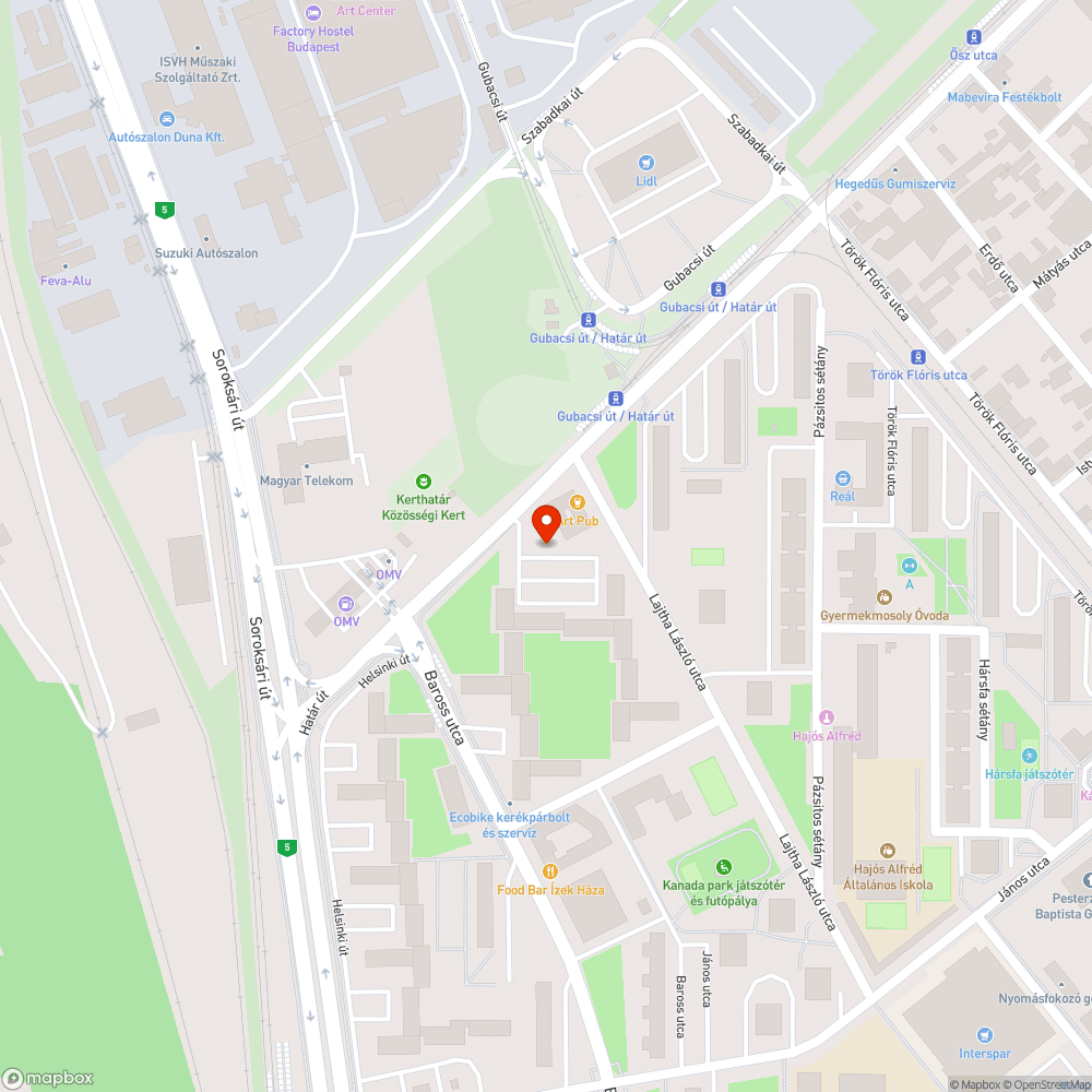 Elhagyott autók bejelentés helye