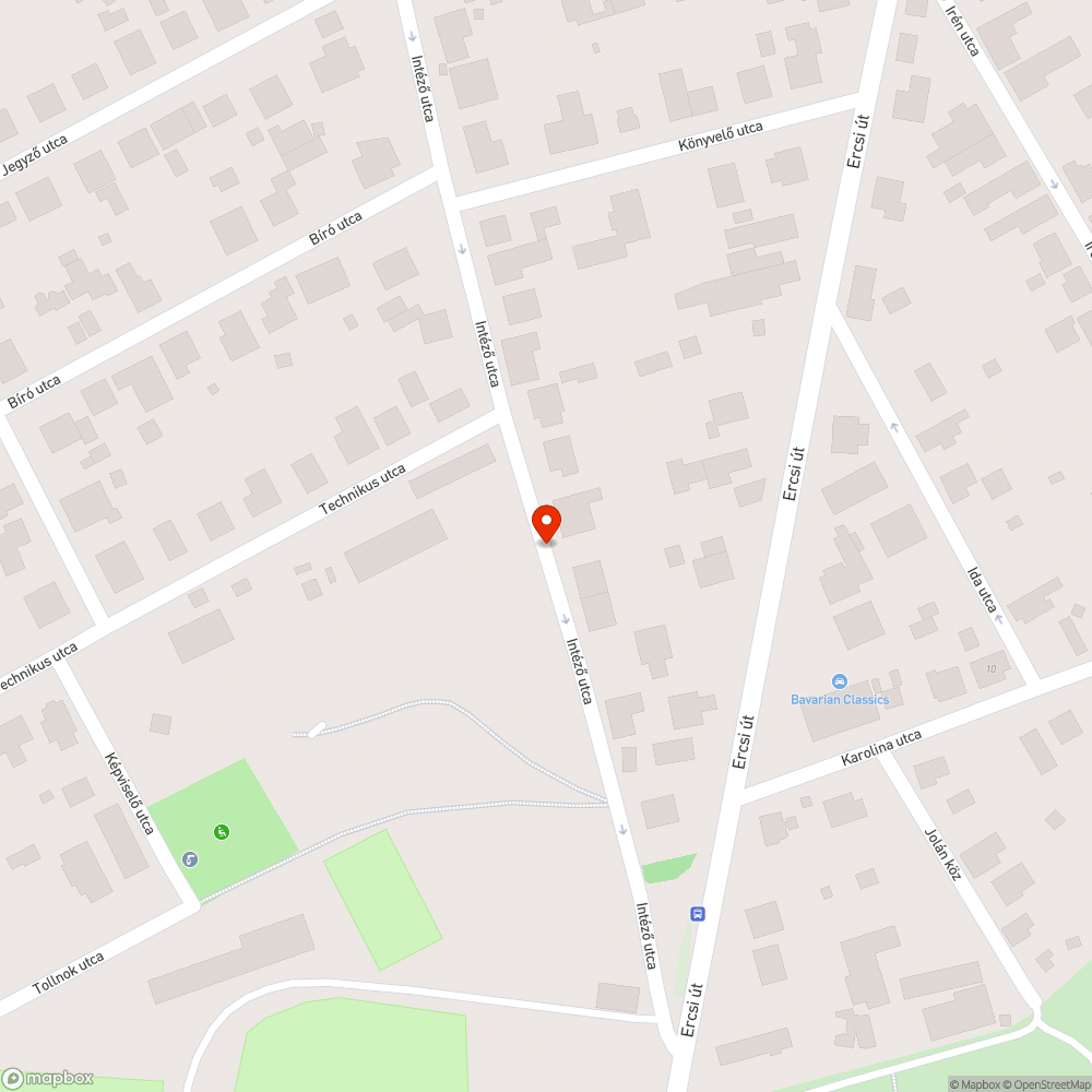 Ilegális hulladéklerakás az Intéző utcában bejelentés helye