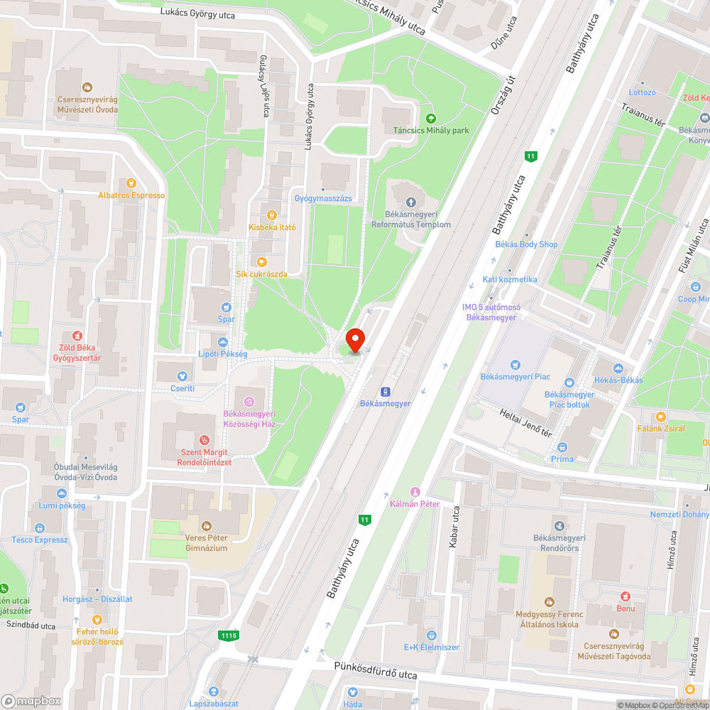 Graffitis lejáró bejelentés helye