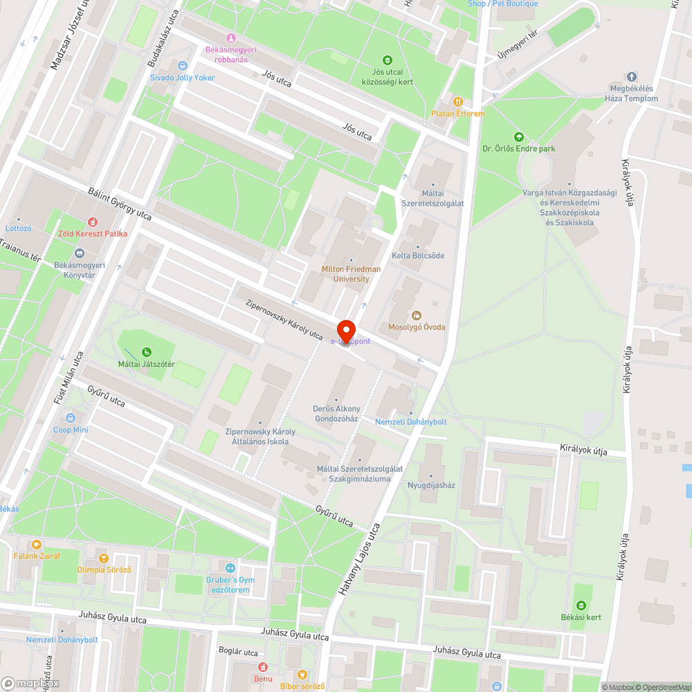 Járdára és parkolóba lógó fa bejelentés helye