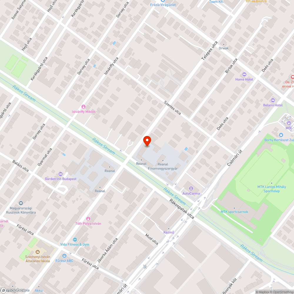 Reanal dzsumbuj bejelentés helye