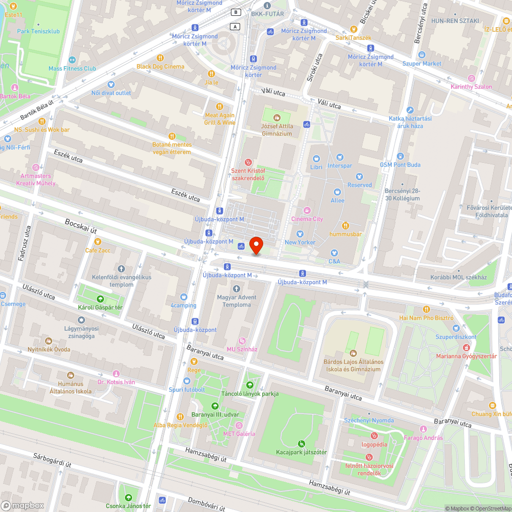 Szemetes buszváró bejelentés helye