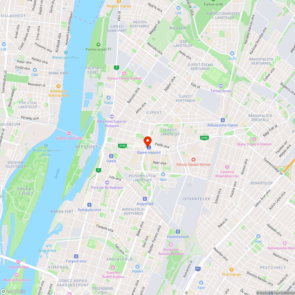 Aszfalt bucka bejelentés helye