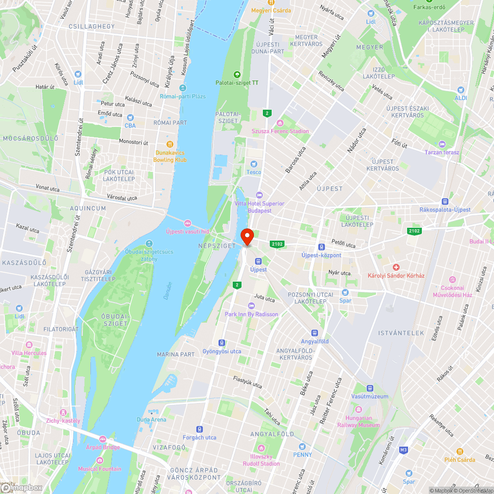 Északi vasúti összekötő közvilágítás bejelentés helye