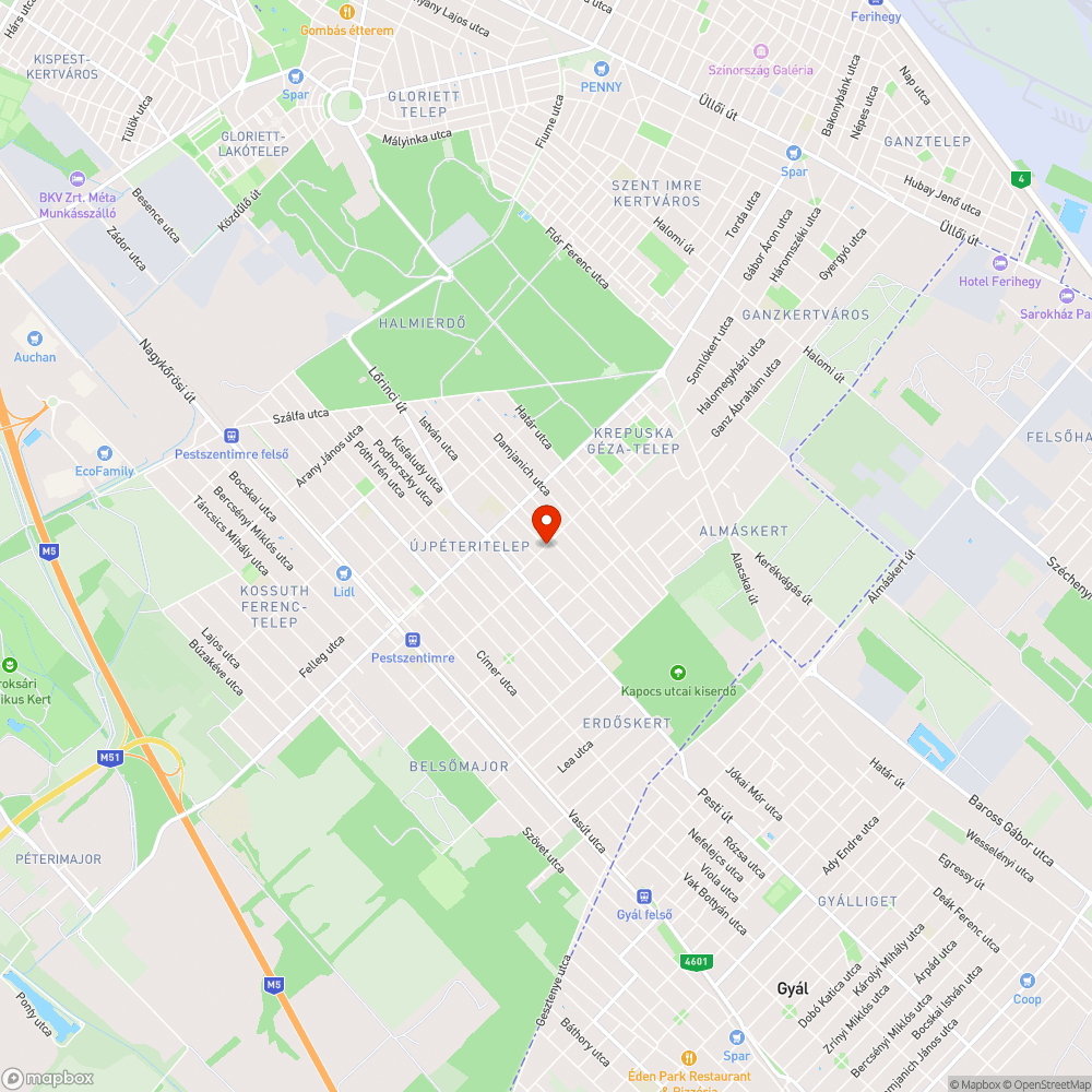 Sóderhalom bejelentés helye