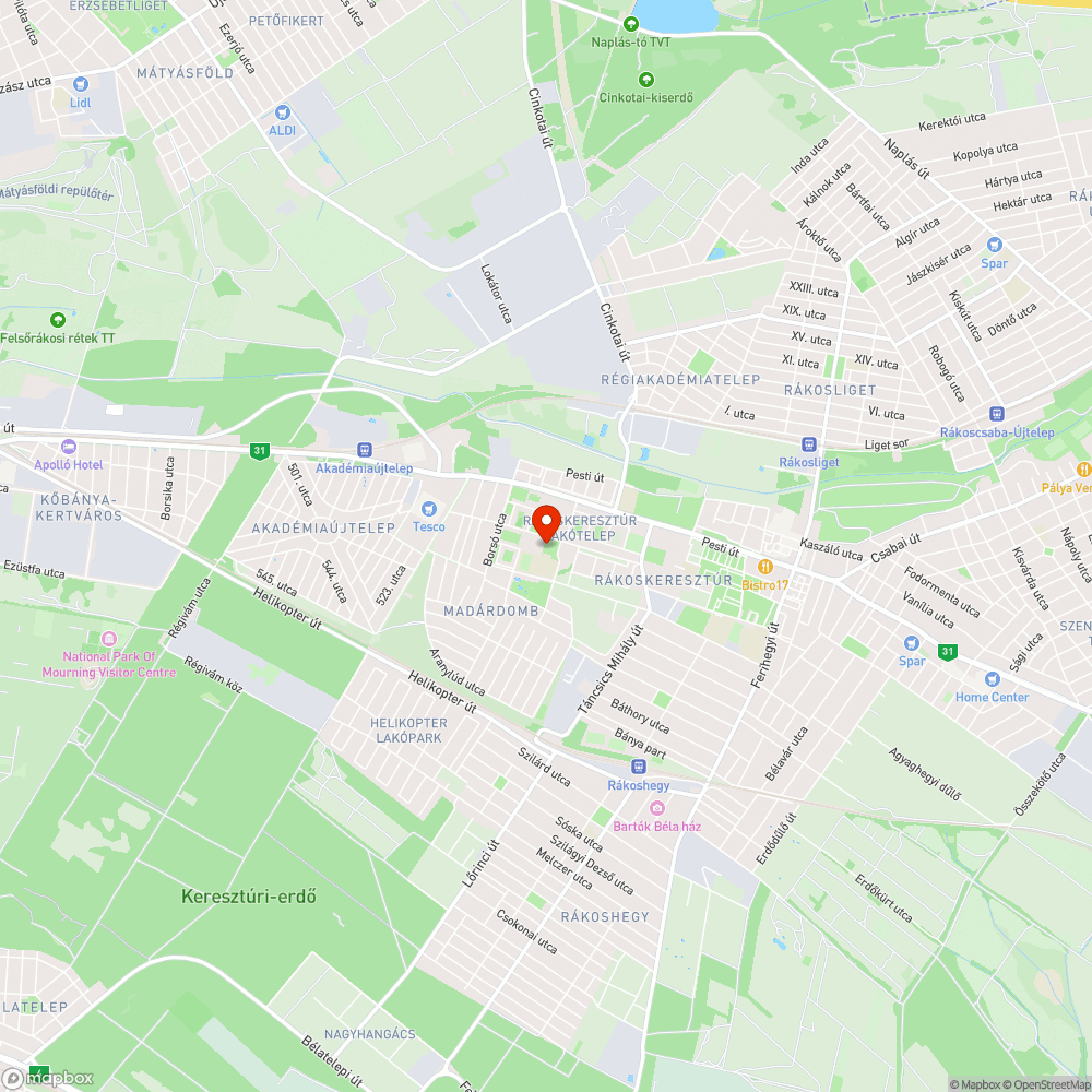 Pisi-kaki-játszótér és kultúra bejelentés helye