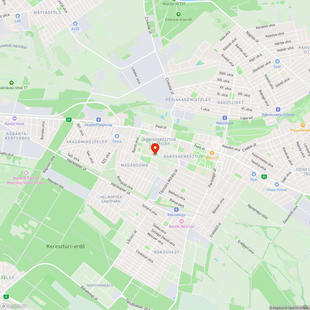 Szegény Kósa Pál... bejelentés helye