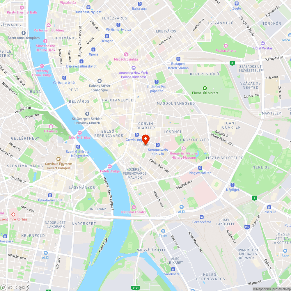 Járda beszakadt bejelentés helye