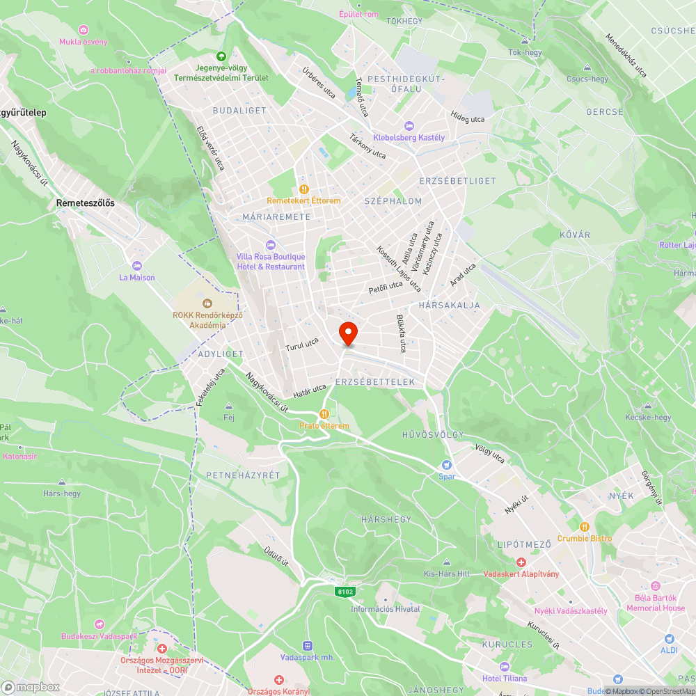 Kátyú bejelentés helye