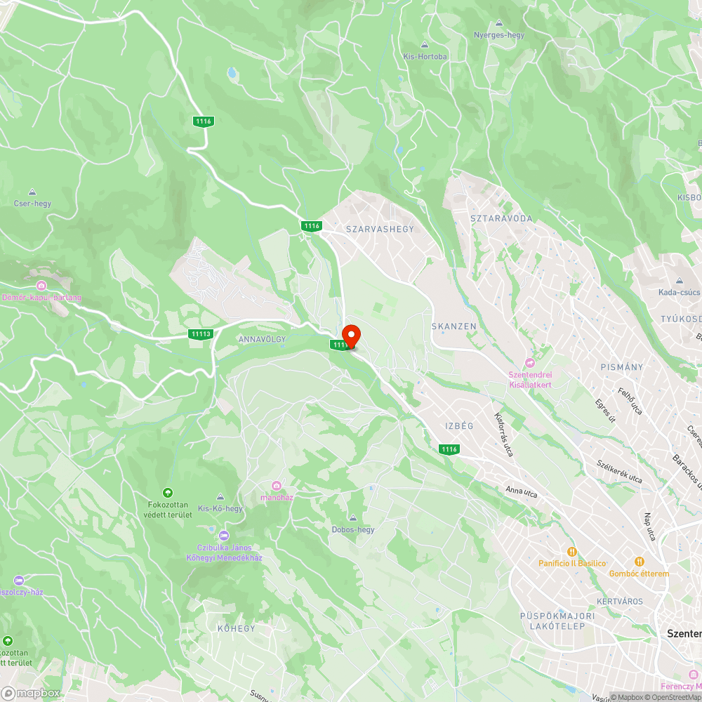 Kidőlt útszegély jelző oszlop a Dömörkapu elágazásnál bejelentés helye