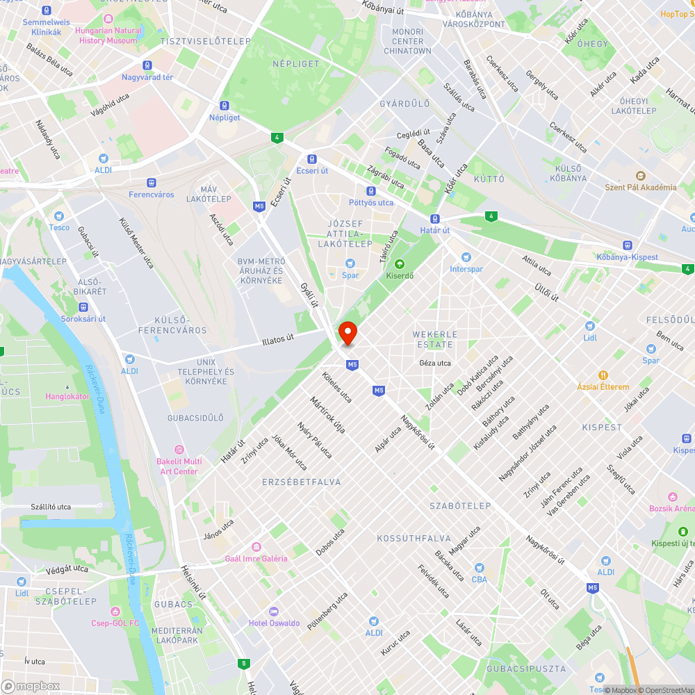 Járműroncs rendszámmal a Wekerlén bejelentés helye