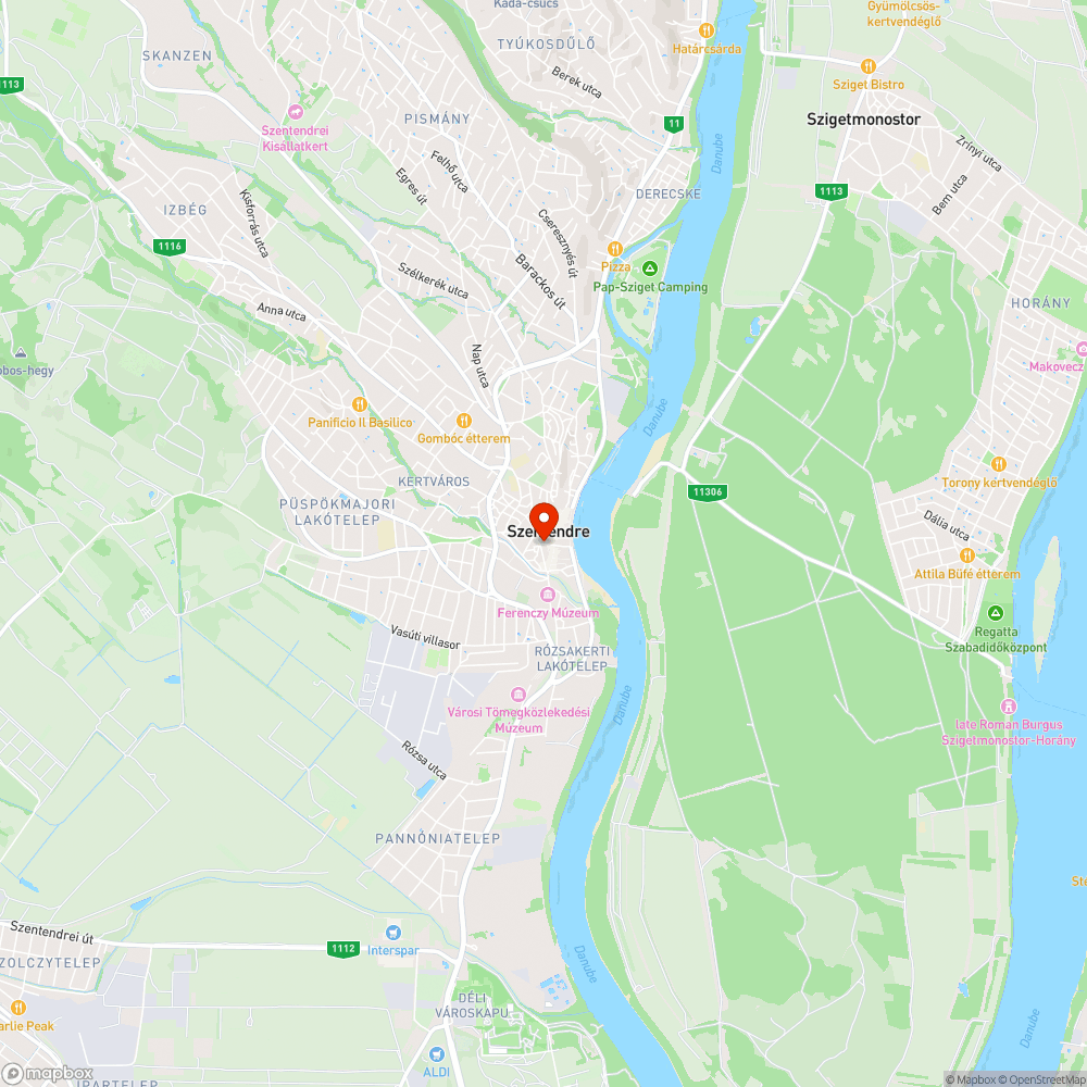 Péter Pál utca lezárva bejelentés helye