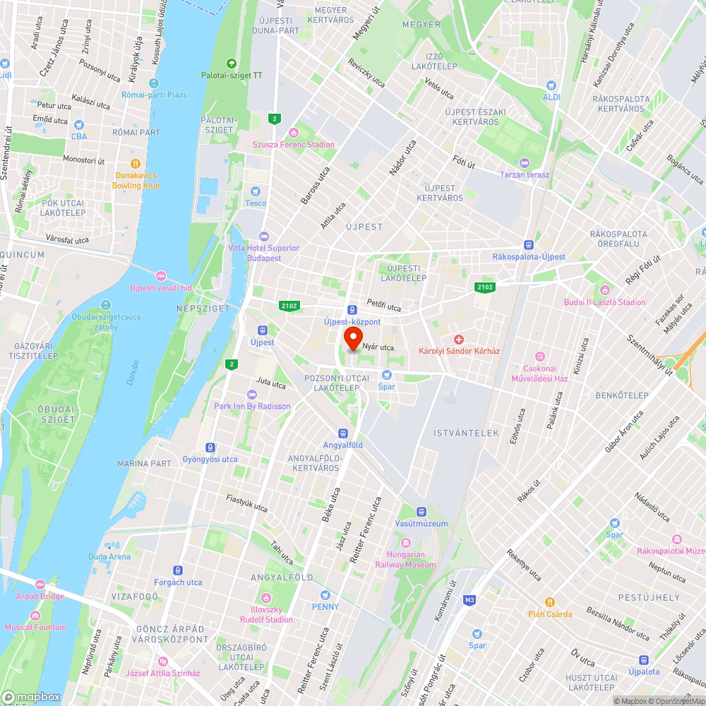 Kátyú bejelentés helye