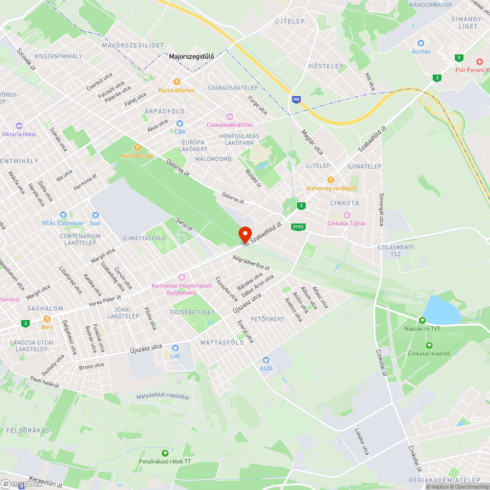 Össze-vissza mutató táblák a Szilas-patak menti bicikliúton bejelentés helye