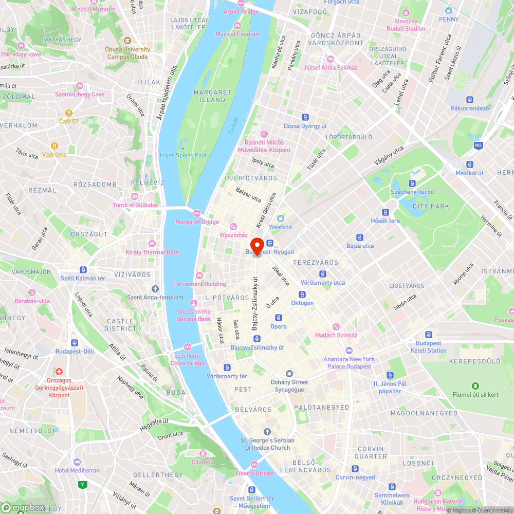 Járdán parkolás a Bajcsy-Zsilinszky úton bejelentés helye