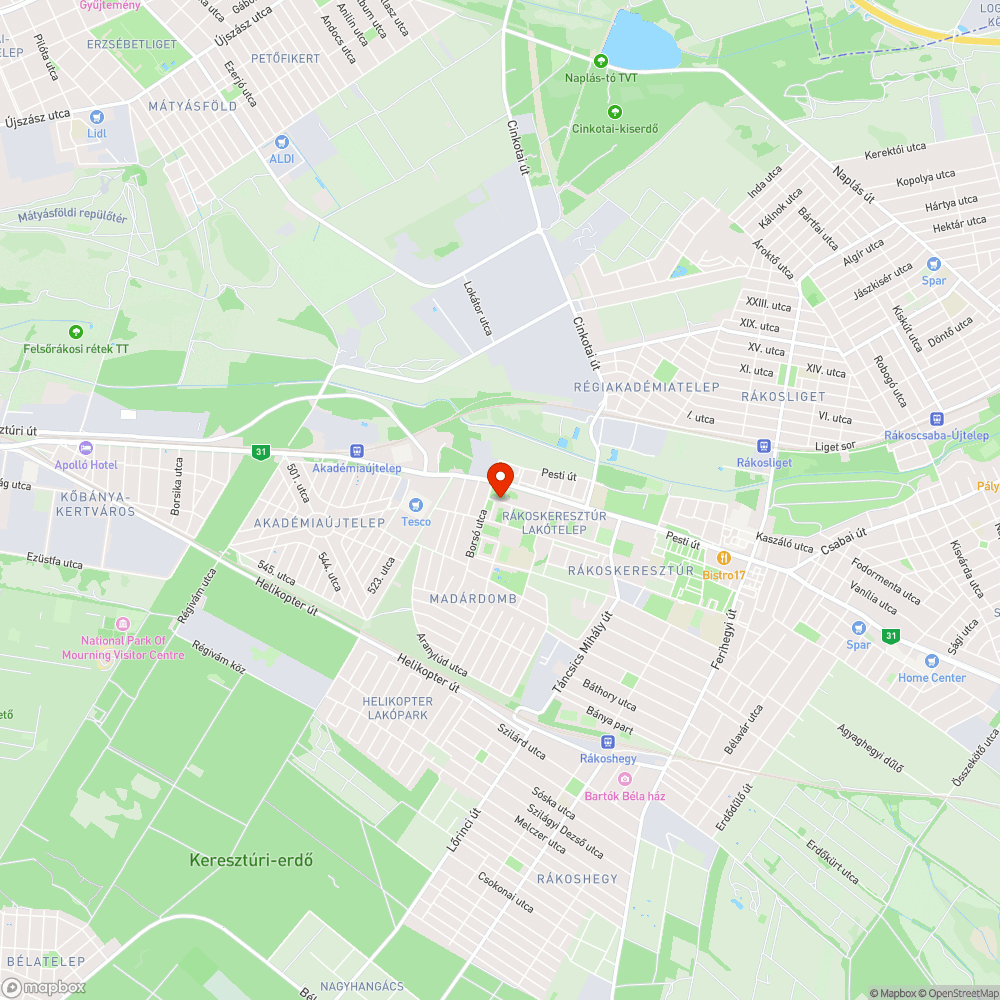 Kidőlőben lévő korlát bejelentés helye