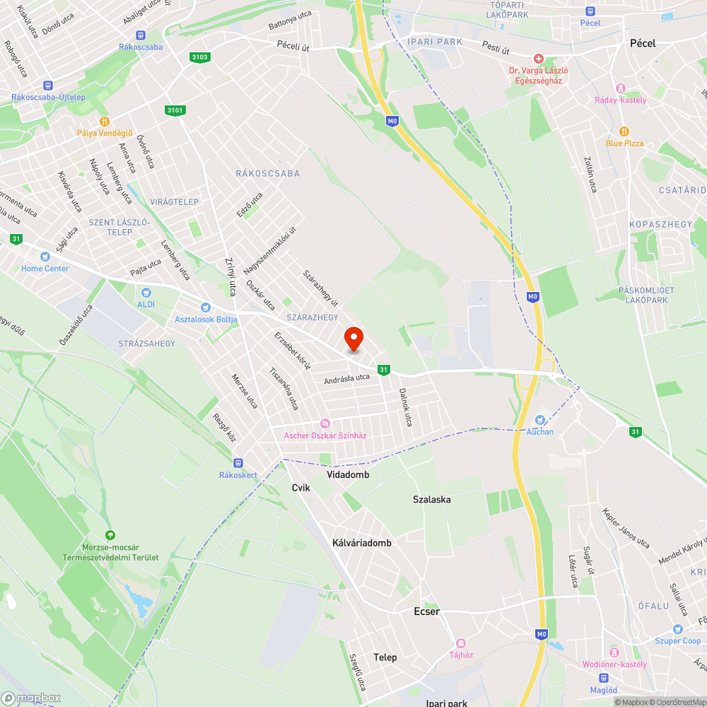 Kátyú, aszfaltleválás bejelentés helye