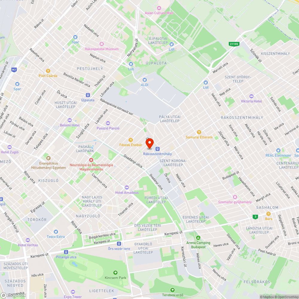 Kátyú - Bonyhádi u. bejelentés helye