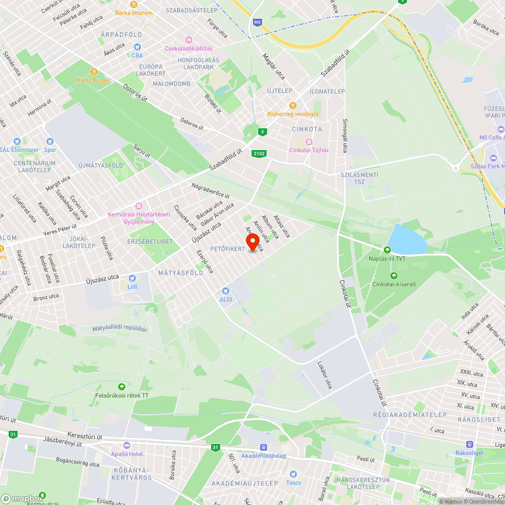 Kátyú a Budapest 16. kerület Farkashalom utca 78. előtt bejelentés helye