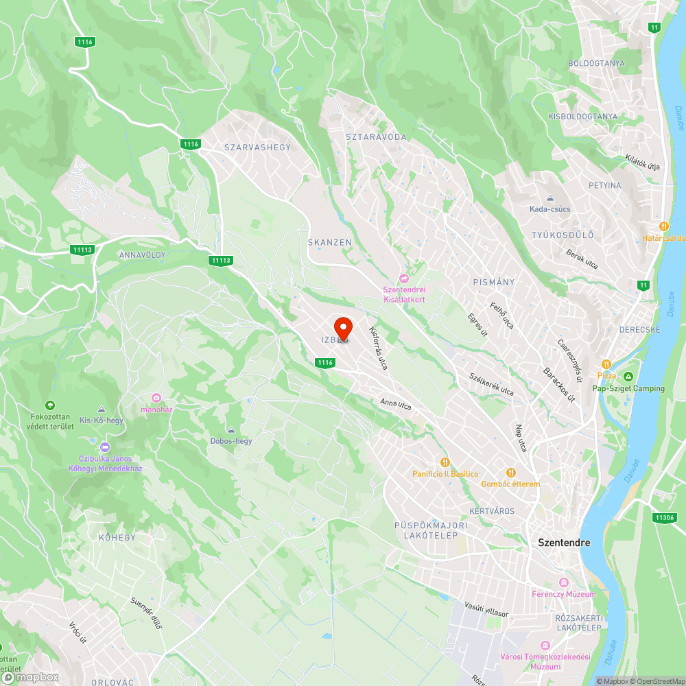 Hátramaradt postaláda tartó állvány Izbégen bejelentés helye