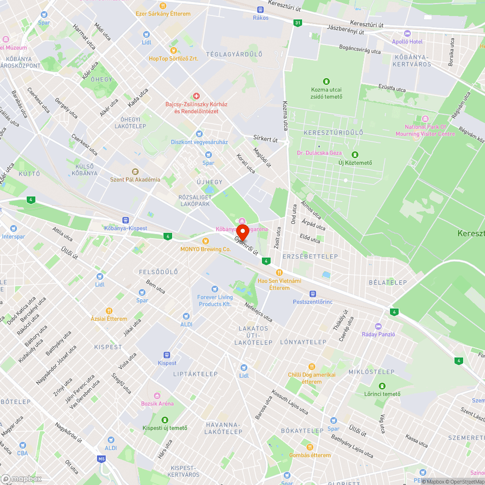 Gyula utcai buszmegálló bejelentés helye