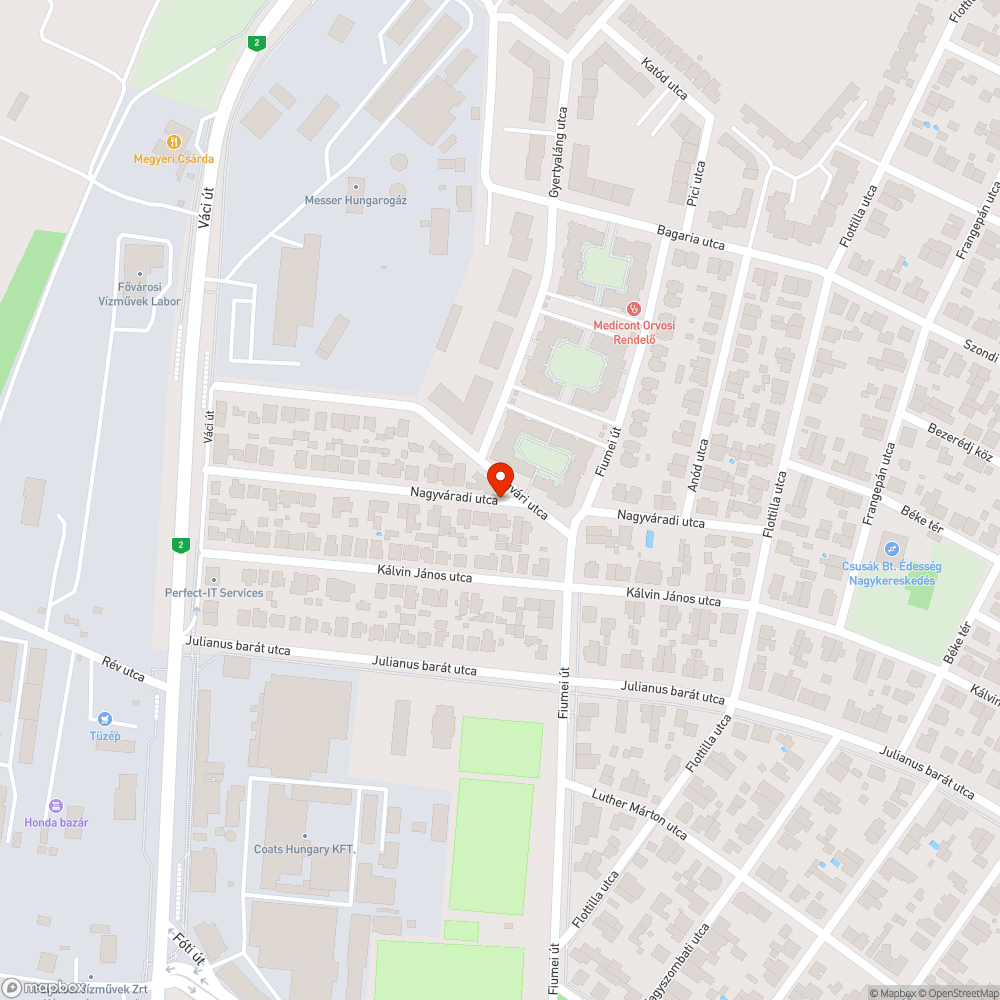 Elhagyott autó bejelentés helye