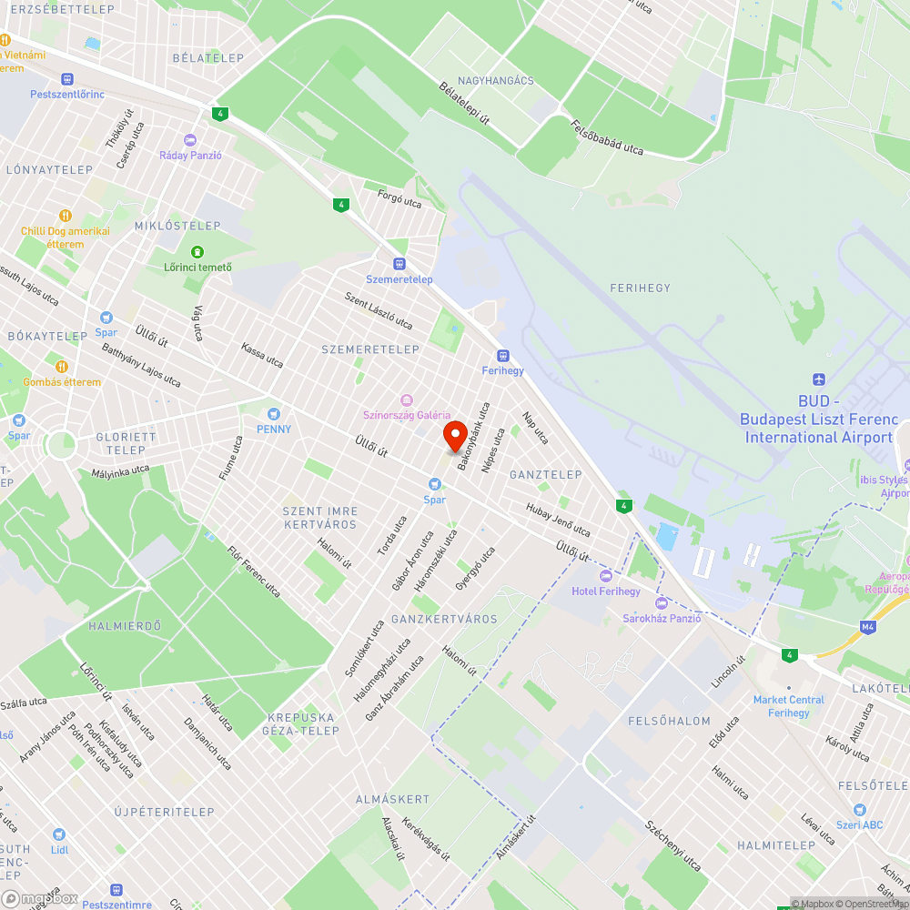 Megrongált utcanévtábla bejelentés helye