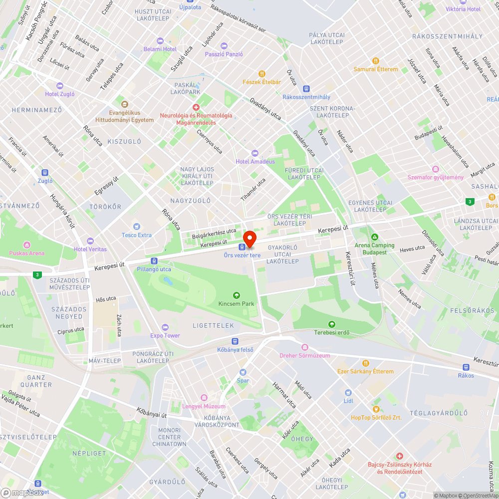 Kiszáradt fa bejelentés helye