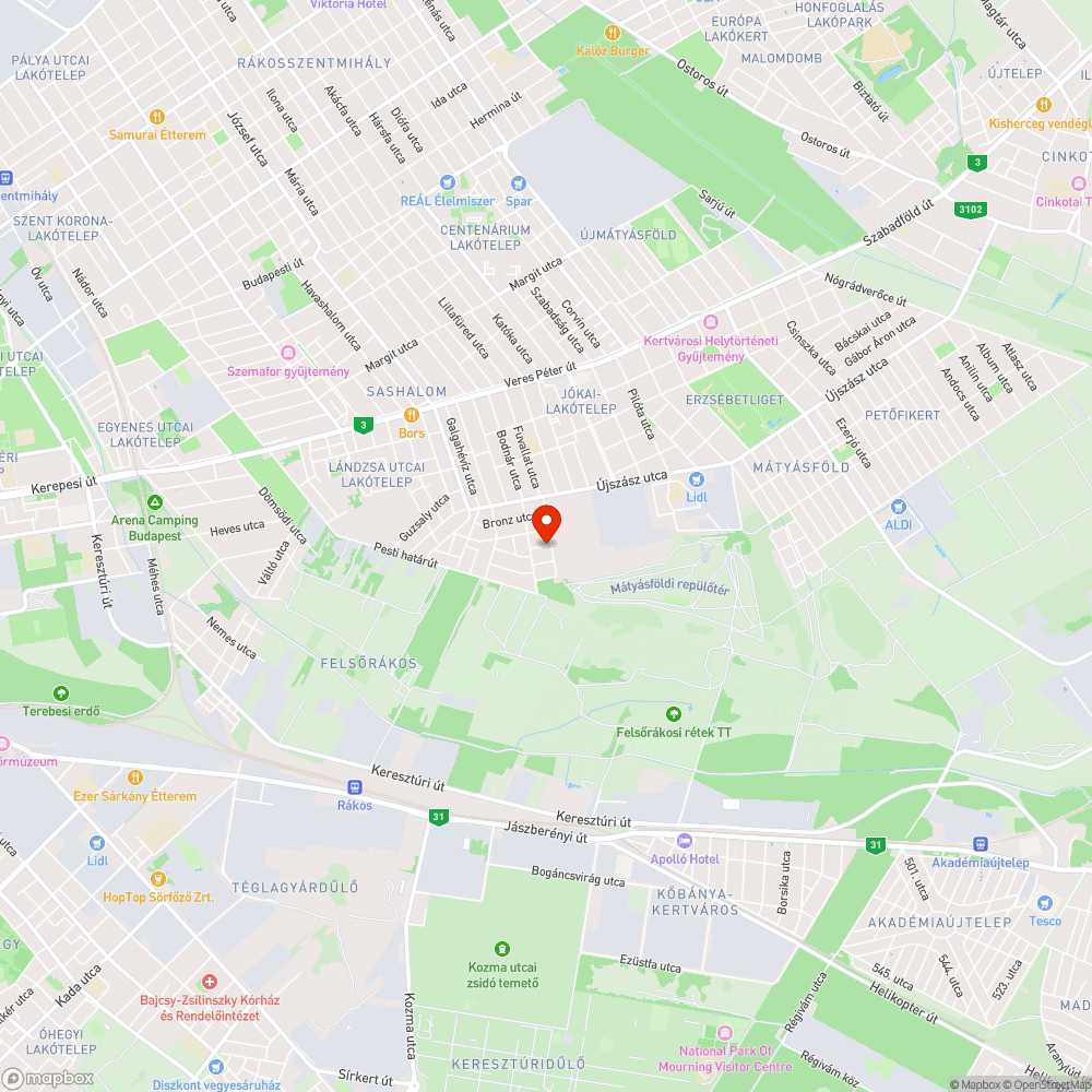 Megsüllyedt javítás bejelentés helye