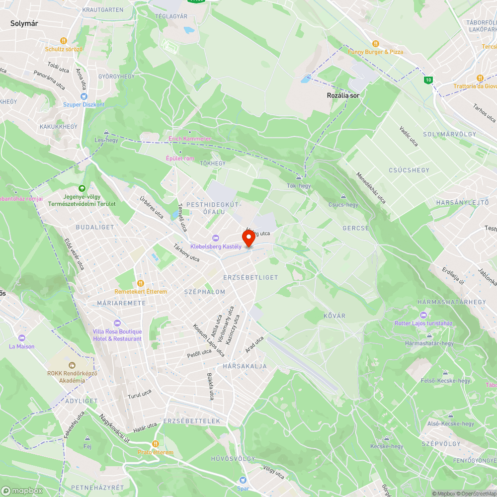 II., Gazda u 45 bejelentés helye