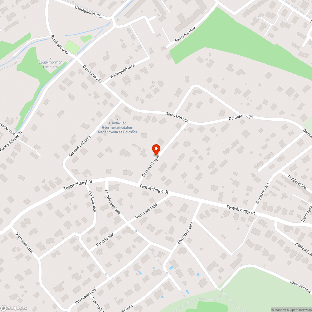 Várjuk  az aszfaltot! bejelentés helye