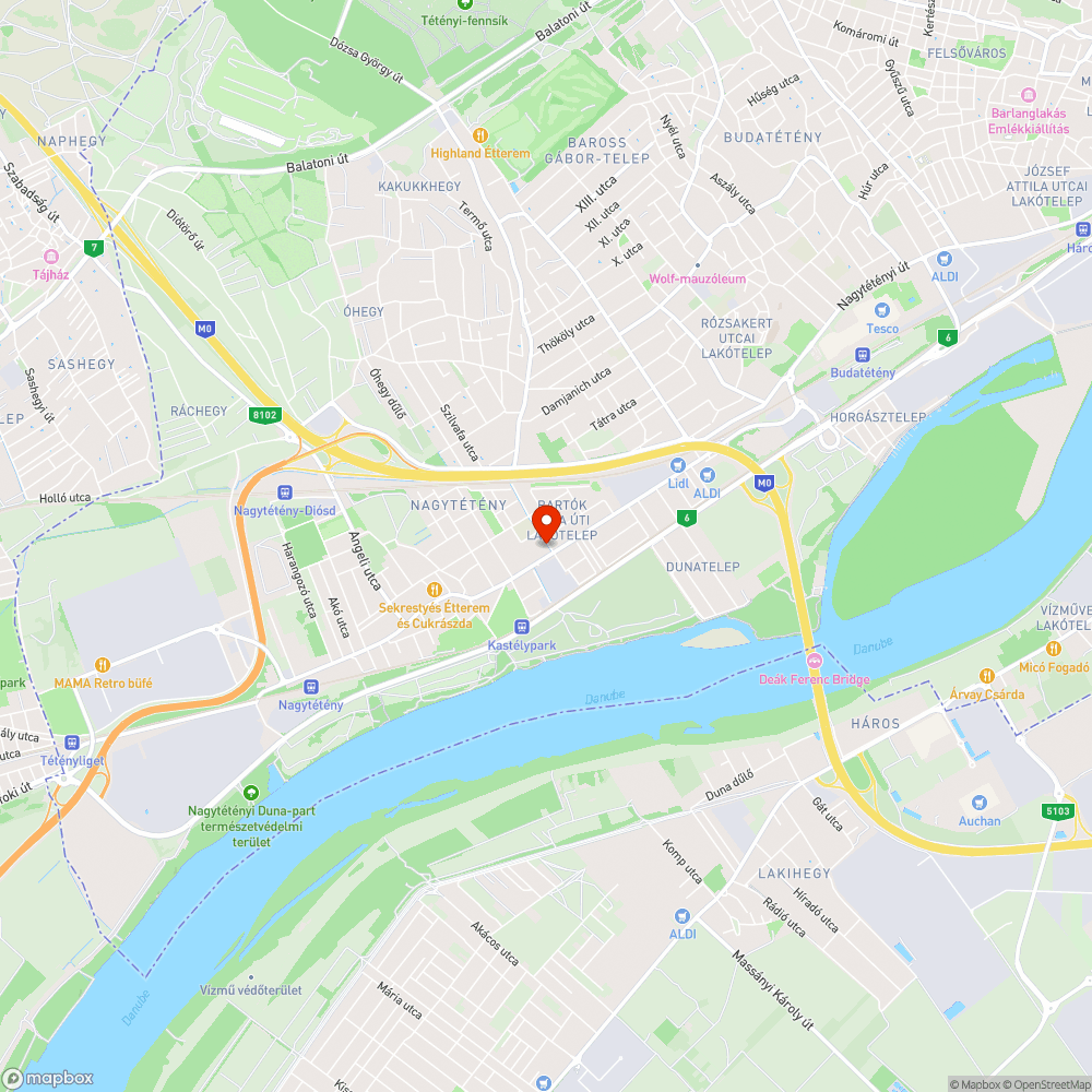 Elhagyott autó bejelentés helye