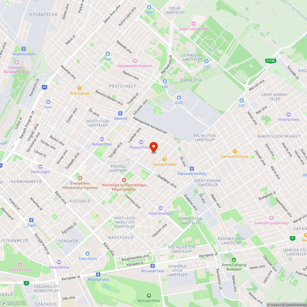 Parkolás bejelentés helye