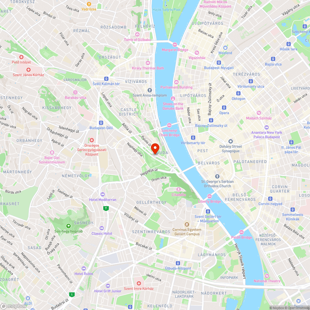 Közterület-szennyezés a Tabánban bejelentés helye