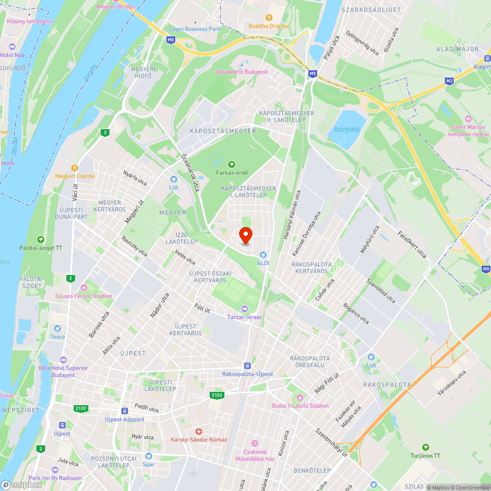 Nem világító utcai lámpa a IV. ker. Falemez utca 6 előtt. bejelentés helye