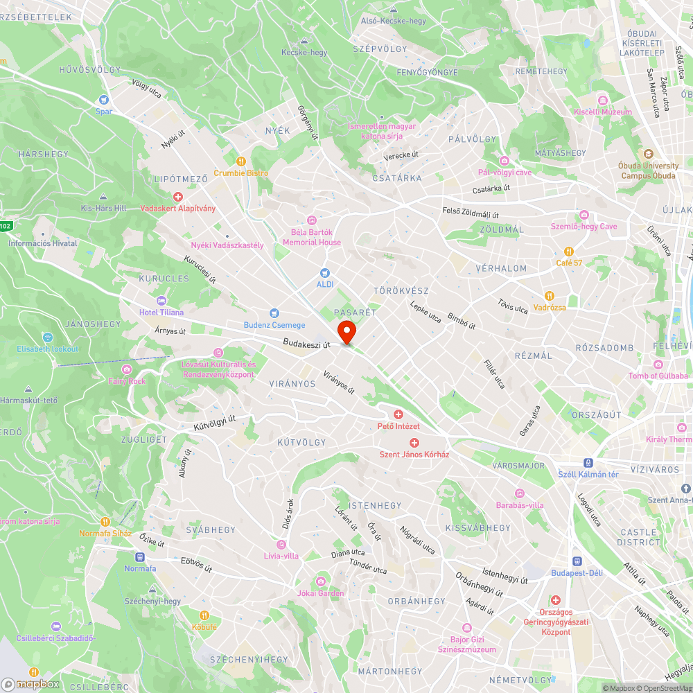 Budakeszi út Hűvösvölgyi út kereszteződés bejelentés helye