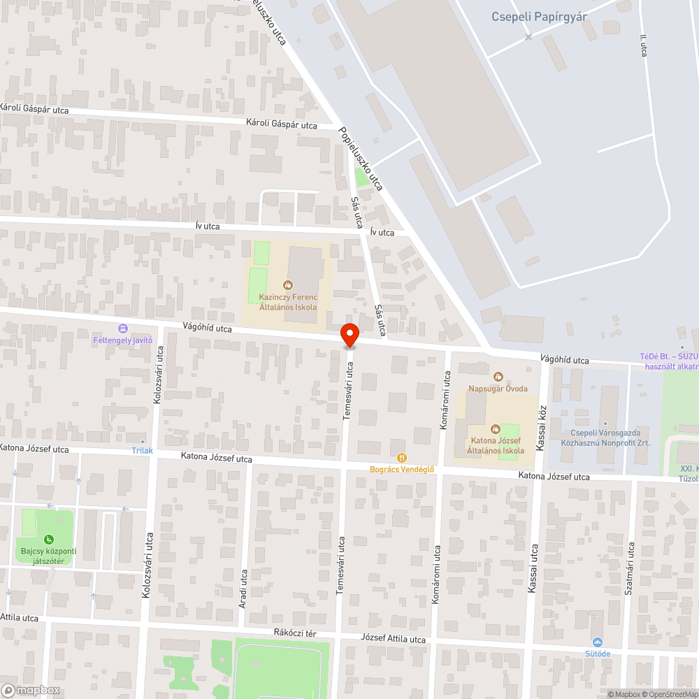 Esővíz elvezető csatorna, árok, vagy víznyelő hiánya bejelentés helye