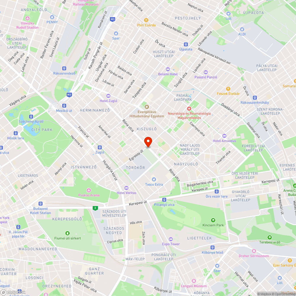 Parkolás bejelentés helye