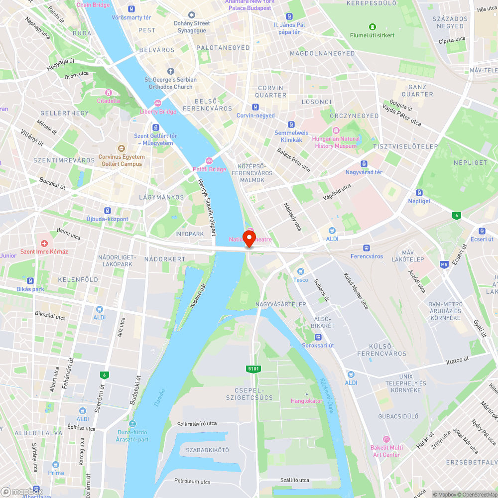 Rákóczi híd Pest bukkanó a bicikli úton bejelentés helye