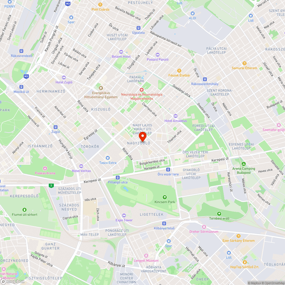 Esőben használhatatlan megálló bejelentés helye