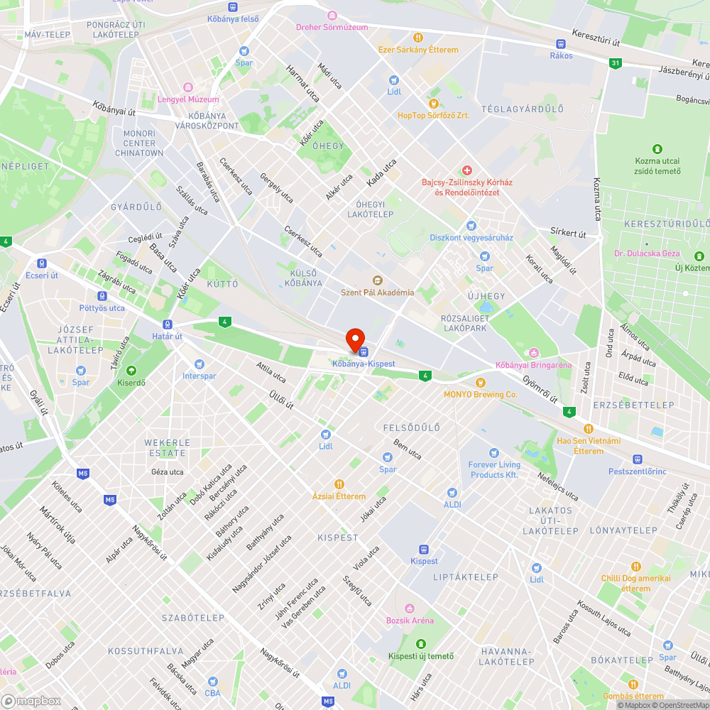 Betört burkolat bejelentés helye