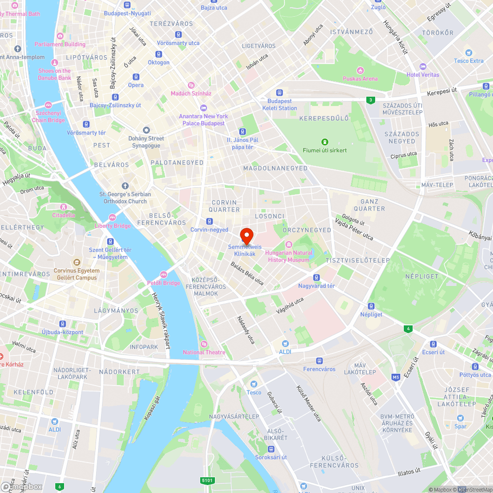 A közlekedést veszélyeztető fények a Medika Cafenál bejelentés helye