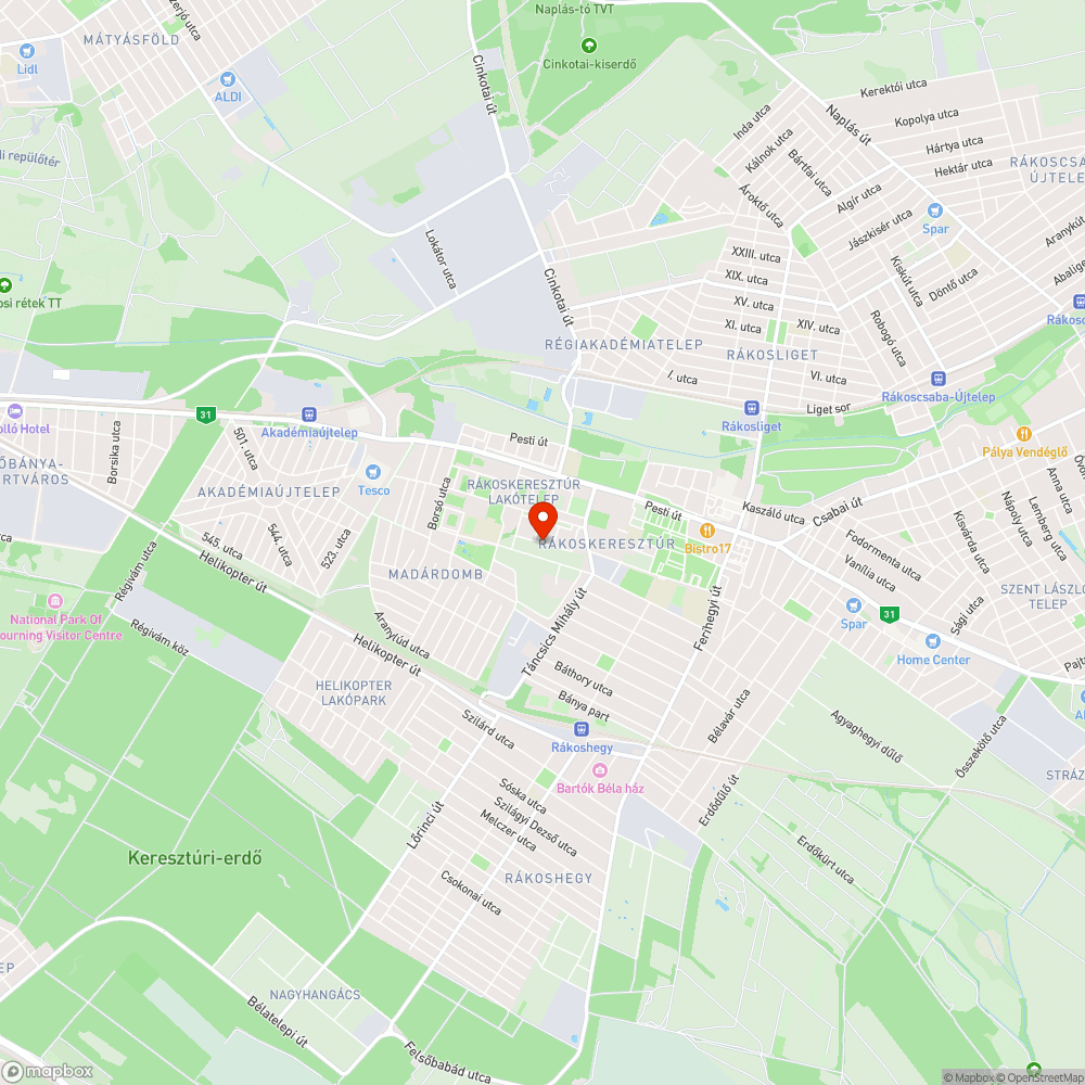 Egy komoly kátyú(sor)... bejelentés helye