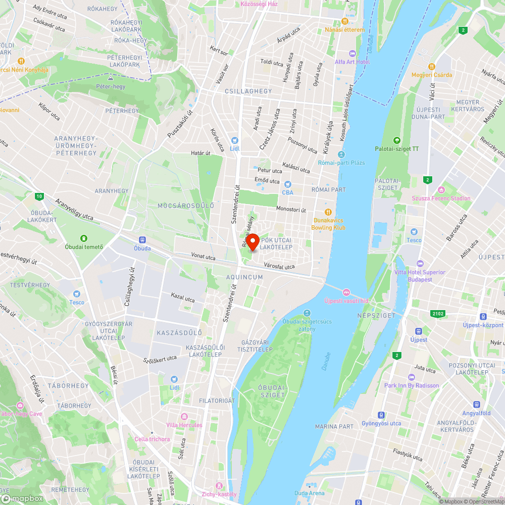 Széthulló aszfalt bejelentés helye