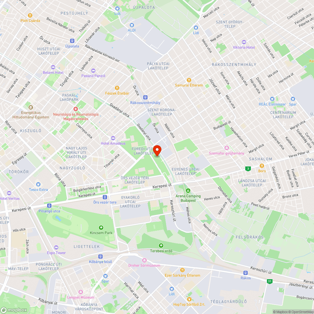 Játszótér Szentmihályi út bejelentés helye