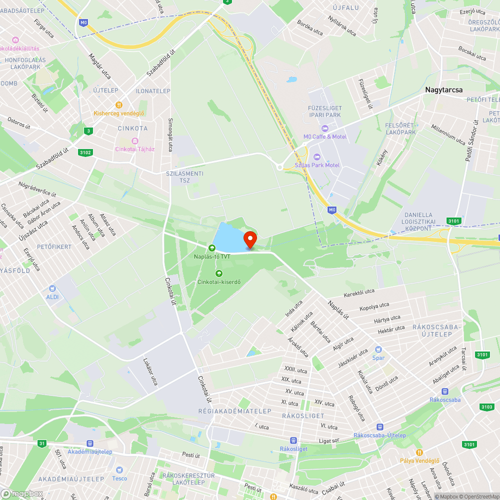 Eltűnt 40-es tábla bejelentés helye