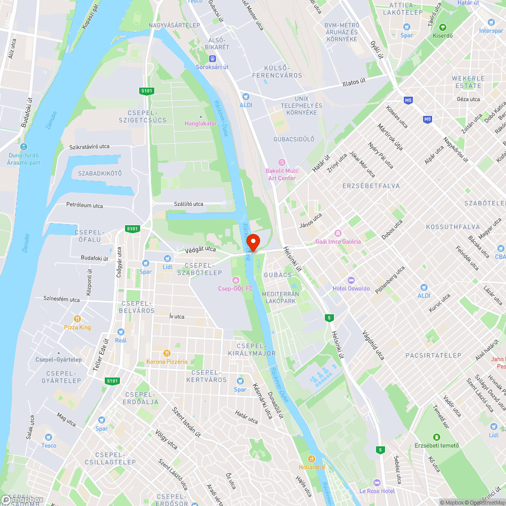 Megrongált kerítés - Gubacsi híd bejelentés helye