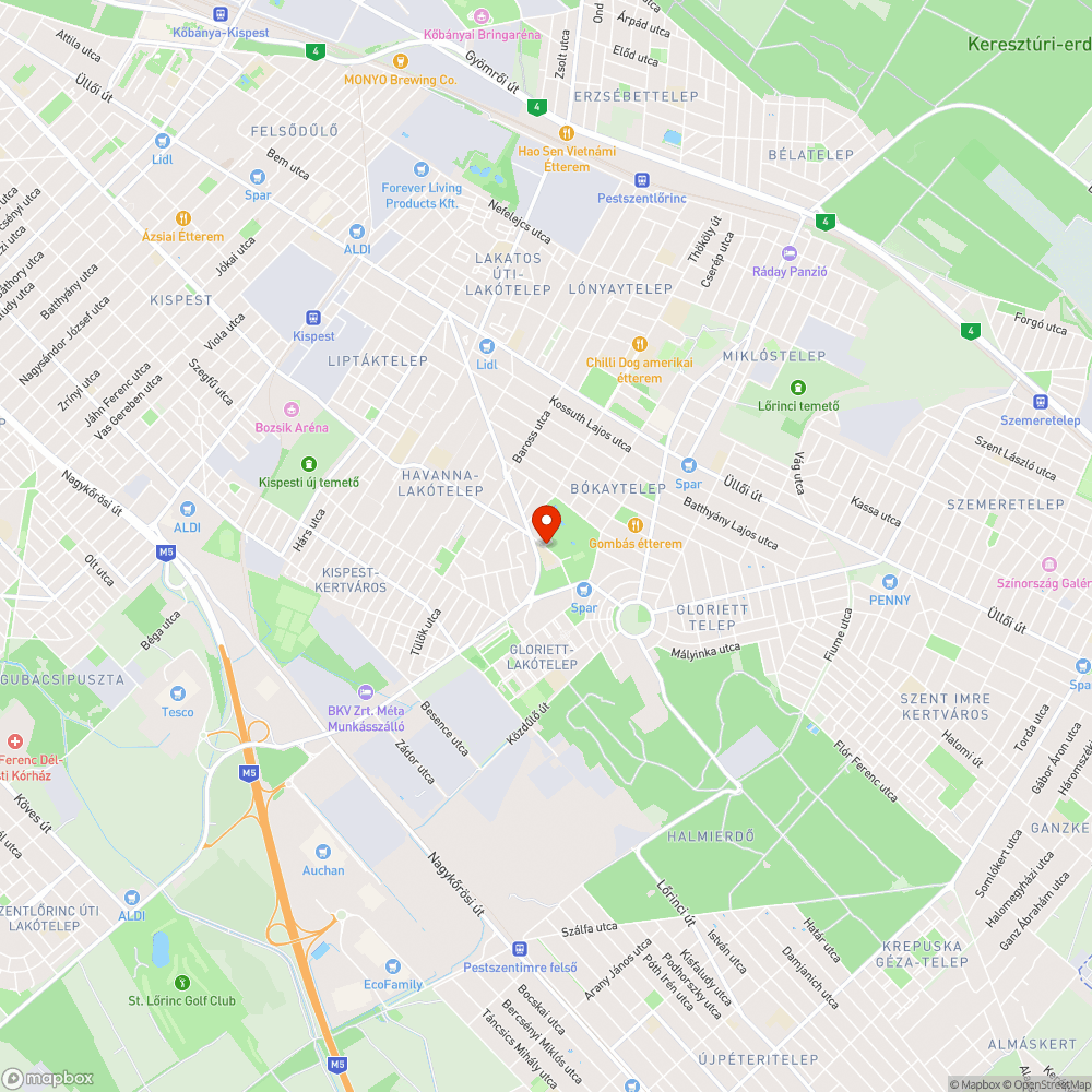 Szemét az utcán bejelentés helye