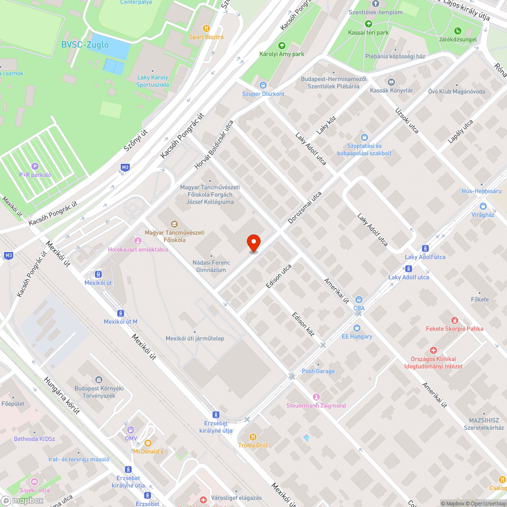 Elhagyott jármű bejelentés helye